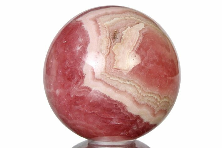 Polished Rhodochrosite Sphere - Argentina #315250